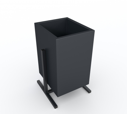 Урна металлическая уличная 600х300х300 мм S"treetBox" (для парка, для сада, для ресторана, для тротуаров, для мусора) - 6