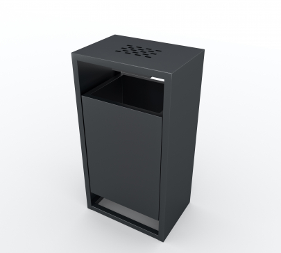 Урна металева вулична CityBox 750х400х300 мм ВУЛИК , для парку, для саду, для вулиці, для тротуарів, для мусору - 6