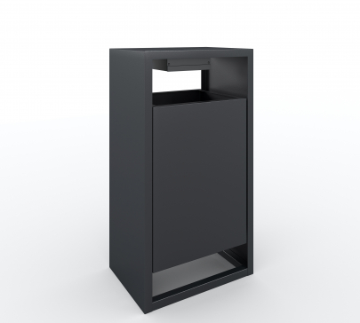 Урна металева вулична CityBox 750х400х300 мм ВУЛИК , для парку, для саду, для вулиці, для тротуарів, для мусору - 5