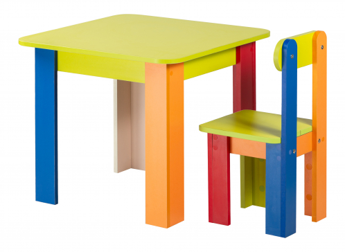 Комплект детский стол и стульчики &quot;Baby&quot; 600х600х530 мм (1 стол и 4 стулчика) - 3