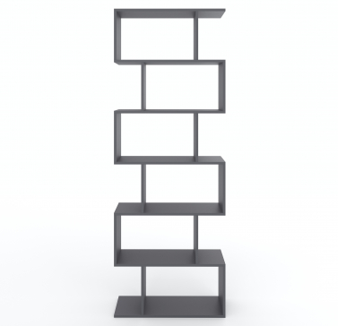 GT-56 6-Cell Home Shelf for Books and Decor, 700х1922х238 mm, Graphite - 6