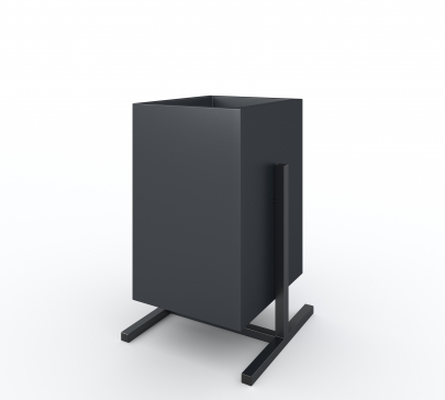 Урна металлическая уличная 600х300х300 мм S"treetBox" (для парка, для сада, для ресторана, для тротуаров, для мусора) - 4