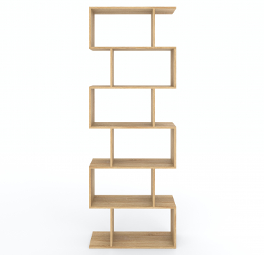 GT-56 6-Cell Home Shelf for Books and Decor, 700х1922х238 mm, Sonoma Oak - 6