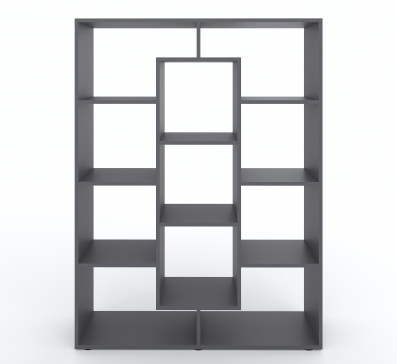 Bookshelf, home shelving with 11 compartments. Toy shelf 1430x1072x290mm (Graphite) - 6