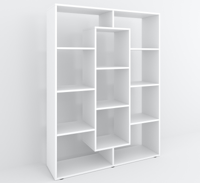 Bookshelf, home shelving with 11 compartments. Toy shelf 1430x1072x290mm (White) - 7