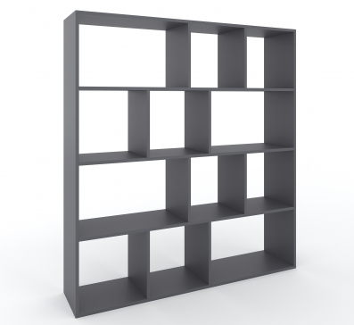 Bookshelf, home shelving with 12 compartments. Toy shelf 1424x1424x290mm (Graphite) - 5